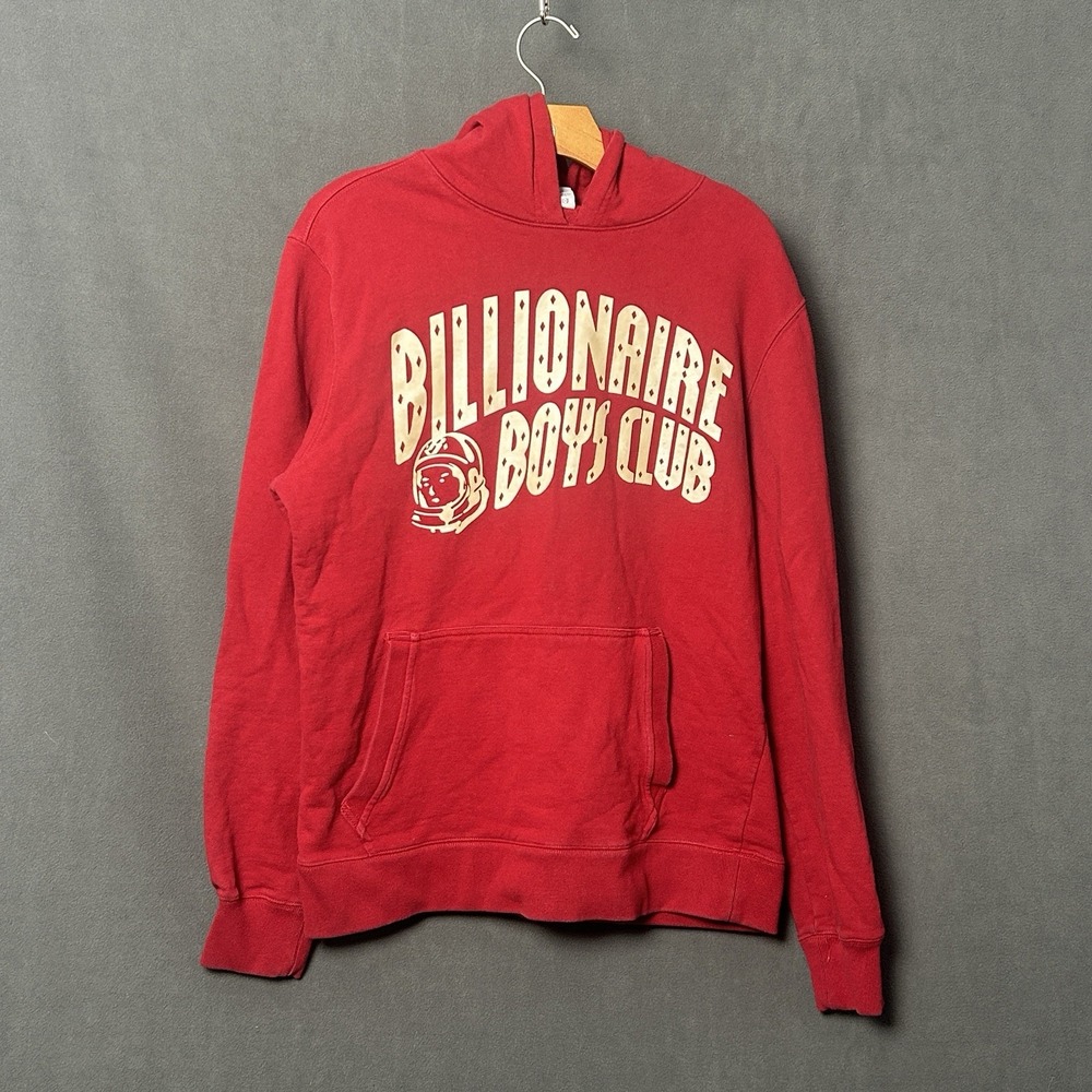 Billionaire Boys Club BB Arch Popover Red Hoodie Mens Large Streetwear Pullover